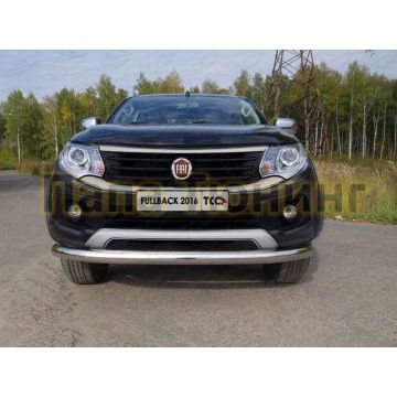 Защита переднего бампера 76 мм ТСС для Fiat Fullback 2016- Защита переднего бампера 76 мм ТСС для Fiat Fullback 2016-