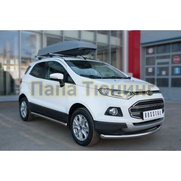 Пороги труба d57 вариант 3 РусСталь для Ford EcoSport 2014-