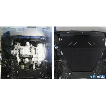 Защита картера и КПП Rival для 1,6 и 2,0 сталь 2 мм для Ford Ecosport 2018-