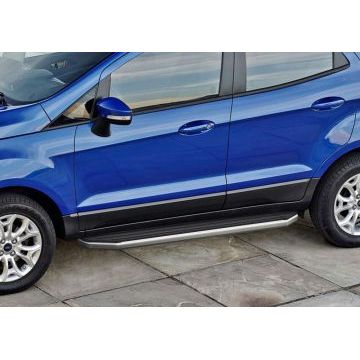 Пороги алюминиевые Rival Premium для Ford Ecosport 2014-