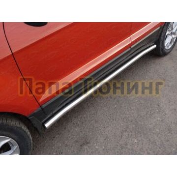 Пороги труба 60 мм ТСС для Ford Ecosport 2014-2018