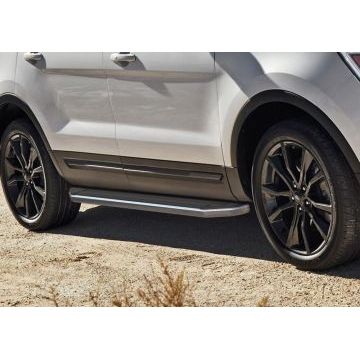 Пороги алюминиевые Rival Premium для Ford Explorer 2011-
