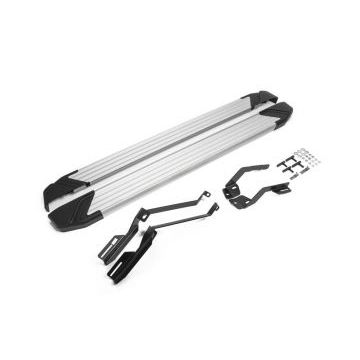 Пороги алюминиевые Rival Silver New для Ford Explorer 2011-