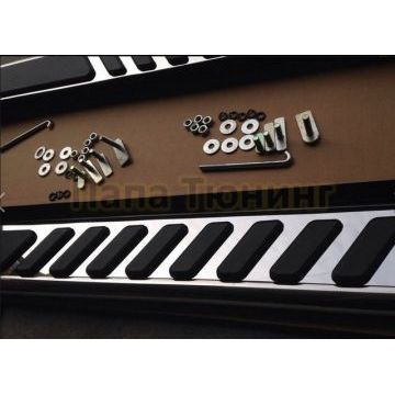 Пороги алюминиевые OEM Tuning для Ford Explorer 2011-2020