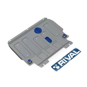 Защита картера + КПП Rival алюминий 4 мм для Ford Fiesta, V -1.3; 1.4; 1.6 2002-2008