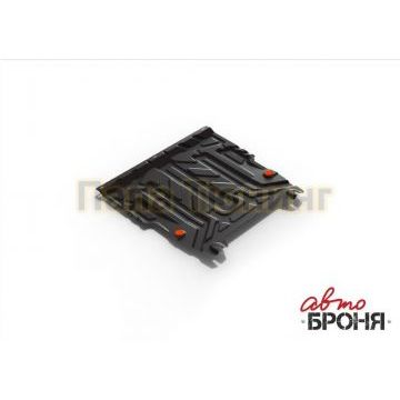 Защита картера + КПП сталь 2 мм АвтоБРОНЯ для Ford Fiesta, V - 1.3; 1.4; 1.6 2002-2008/Ford Fusion, V - 1.4; 1.6 2004-2012