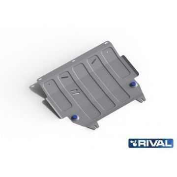 Защита картера + КПП алюминий Rival для Ford Fiesta, V -1.3; 1.4; 1.6 2008-2015/Ford Fiesta, V -1.3; 1.4; 1.6 2015-