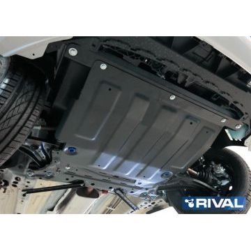 Защита картера + КПП сталь Rival для Ford Fiesta, V -1.3; 1.4; 1.6 2008-2015/Ford Fiesta, V -1.3; 1.4; 1.6 2015-