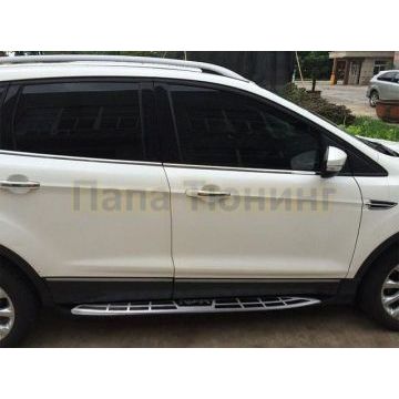 Пороги алюминиевые OEM Tuning для Ford Kuga 2013-