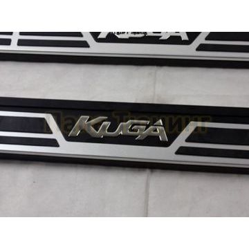 Пороги алюминиевые OEM Tuning для Ford Kuga 2013-