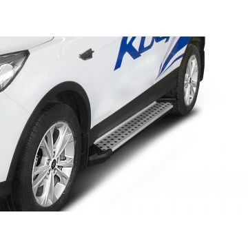 Пороги алюминиевые Rival BMW-Style для Ford Kuga 2013-