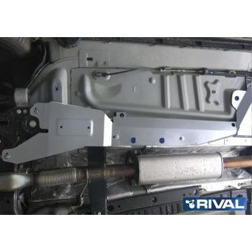 Защита трубок кондиционера алюминий 4 мм RIVAL для Ford Explorer, V - 3.5 2015-2017/Ford Explorer, V - 3.5 2017-