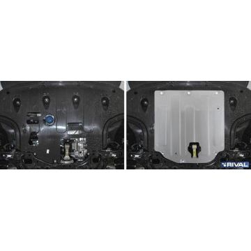 Защита картера + КПП Rival алюминий 4 мм для Kia Ceed/SW, V - 1.4 (140л.с), АКПП; 1.6 (128л.с) 2018-