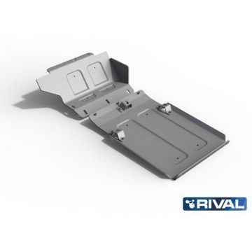 Защита картера Rival алюминий 4 мм для Lada 4х4, V - все; 2 Части 2001-