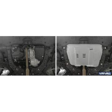 Защита картера + КПП алюминий 4 мм RIVAL для Lexus ES (XV70), V - 2.0; 2.5; 3.5 2018-2021/Lexus ES (XV70), V - 2.0; 2.5; 3.5 2021-/Lexus ES, V - 2.5; 3.5 2012-2015/ Lexus ES, V - 2.5; 3.5 2015-2018/Lexus RX 270/350, V - все 2008-2015/Lexus RX 350/200t/450h, V - все 2015-/Lifan Murman, V - 1.8; МКПП 2017-/Toyota Camry (XV70), V - 2.0; 2.5; 3.5 2018-/Toyota Camry, V - 2.0, 2.5, 3.5 2011-2014/Toyota Camry, V - 2.0, 2.5, 3.5 2014-2018/Toyota Camry, V - 2.4; 3.5 2006-2011/Toyota Highlander, V - 3.5 2010-2014/Toyota Highlander, V - 3.5 2014-2017/Toyota Highlander, V - 3.5 2017-2020/Toyota Venza, V - 2.7 2013-2016