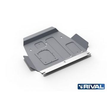 Защита картера Rival алюминий 4 мм для Toyota Land Cruiser 200, V - 4.5TD; Часть 1 2015-