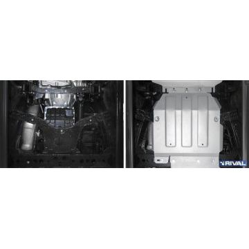 Защита КПП Rival для Mercedes-Benz X-Class, V - 2.3 TD; 3.0 D; полный привод 2018-