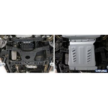 Защита КПП Rival для Nissan Pathfinder, V - 2.5d; 3.0d; 4.0 2005-2015/Nissan Navara, V - 2.5d; 3.0d 2005-2015