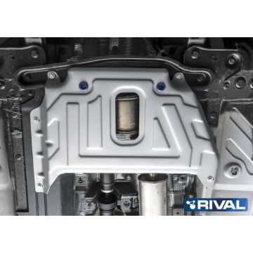 Защита кислородного датчика Rival алюминий 4 мм для Renault Kaptur, V - 2.0; полный привод 2016-