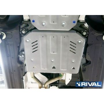 Защита КПП + РК Rival для Porsche Cayenne, V - 3.0d; 4.1d; 4.8T; 2014-2018