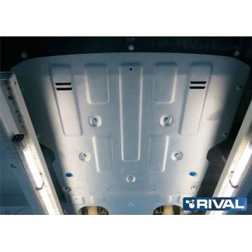 Защита картера алюминий 4 мм RIVAL для Porsche Panamera, V - 2.9 (330л.с.); 2.9 (440л.с.); 4.0 (550л.с.) 2016-