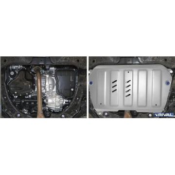 Защита картера + КПП Rival для Lexus ES (XV70), V - 2.0; 2.5; Увеличенная; 2018-