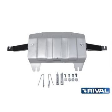 Защита РК алюминий 4 мм RIVAL для Toyota Fortuner, V - 2.8d; 2.7; полный привод 2017-