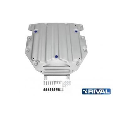 Защита КПП Rival для Volkswagen Touareg, V - 3.0 TDI (249л.с.) R-Line; полный привод; кроме а/м с системой активной стабилизации 2018-