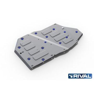 Защита топливного бака алюминий 4 мм RIVAL для Volkswagen Teramont, V - 2.0 (220л.с.); 3.6 (280л.с.); полный привод 2018-