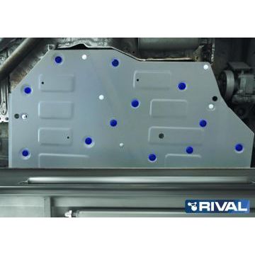 Защита топливного бака алюминий 4 мм RIVAL для Volkswagen Teramont, V - 2.0 (220л.с.); 3.6 (280л.с.); полный привод 2018-
