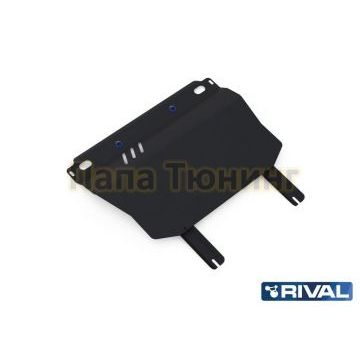 Защита картера + КПП Rival сталь 2 мм для Chevrolet Lanos, V - 1,5; МКПП; 2005-2009