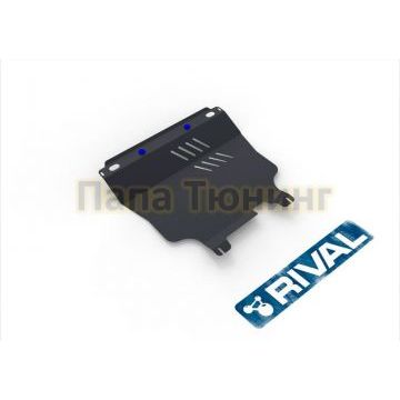 Защита картера + КПП Rival сталь 2 мм для Chevrolet Lanos, V - 1,5; МКПП; Увеличенная 2005-2009
