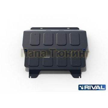 Защита картера + КПП Rival сталь 2 мм для Chevrolet Aveo, V - 1.2; 1.4 2008-2012