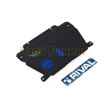 Защита картера + КПП Rival сталь 2 мм для Chevrolet Captiva, V - 2.2d; 2.4; 3.0 2015-