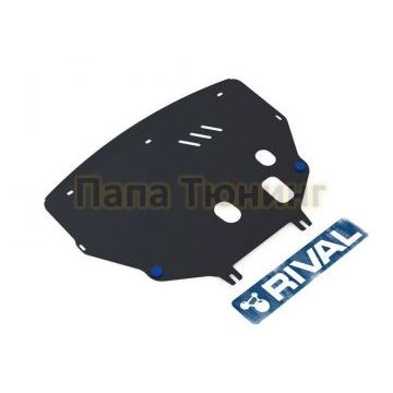 Защита картера + КПП Rival сталь 2 мм для Peugeot Partner, V - 1.4/Citroen Berlingo, V - кроме 2.0d /Citroen Xsara, V - , оме 1.6 /Renault Kangoo, V - 1.2; 1.4 /Peugeot 306, V - кроме 1.6 1994-2008