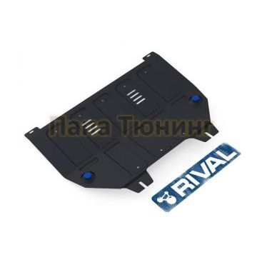 Защита картера + КПП Rival сталь 2 мм для Peugeot 308, V - 1.6 2008-2015