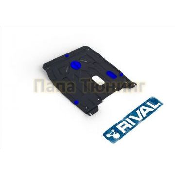 Защита картера + КПП Rival сталь 2 мм для Daewoo Gentra, V - 1.5 2013-2016