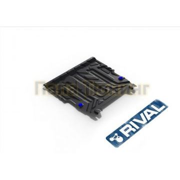 Защита картера + КПП Rival сталь 2 мм для Ford Fiesta, V - 1.3; 1.4; 1.6 2002-2008