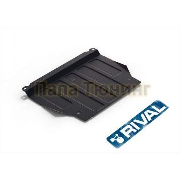 Защита картера + КПП Rival сталь 2 мм для Toyota Vitz, V - кроме 1.0; передний привод 1999-2005 Защита картера + КПП Rival сталь 2 мм для Toyota Vitz, V - кроме 1.0; передний привод 1999-2005