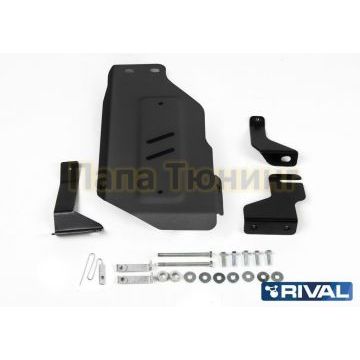 Защита редуктора Rival сталь 2 мм для Kia Sorento Prime, V - 2.4; 2.2d; 3.3/Hyundai Santa Fe, V - 2.2d; 2.4 2015-2019