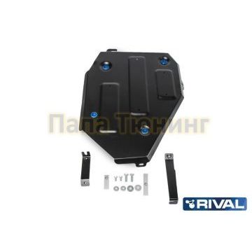 Защита топливного бака Rival сталь 2 мм для Hyundai Santa Fe, V - 2.2d; 2.4/Kia Sorento Prime, V - 2.2d 2015-
