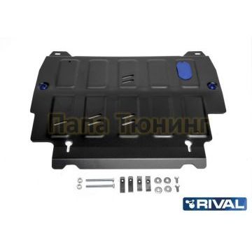 Защита картера + КПП Rival сталь 2 мм для Nissan Murano, V - 3.5 2016-