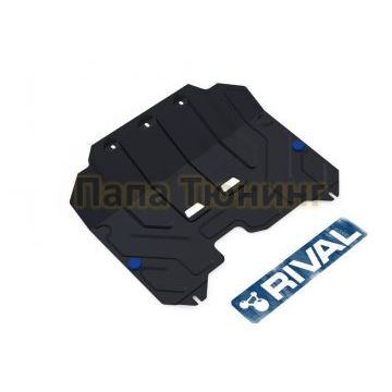 Защита картера + КПП Rival сталь 2 мм для Kia Sportage, V - все 2010-2016