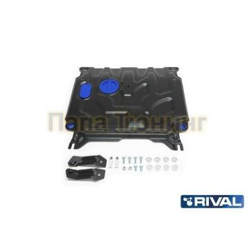 Защита картера + КПП Rival сталь 2 мм для Kia Rio/Kia Rio X-Line, V - 1.4; 1.6 2017-