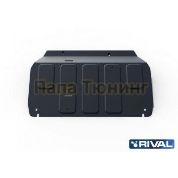 Защита картера + КПП Rival сталь 2 мм для Kia Sportage, V - 2.0; 2.7 2004-2010