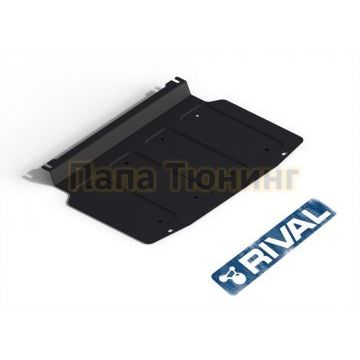 Защита картера Rival сталь 2 мм для Mitsubishi Pajero III, V - все 1999-2006