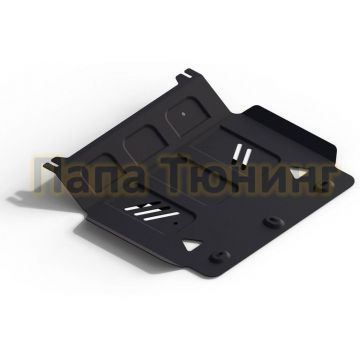 Защита картера Rival сталь 2 мм для Mitsubishi Pajero Sport, V - 3.0; 2.4d; выводим 2016-