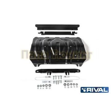 Защита радиатора Rival сталь 2 мм для Mitsubishi Pajero Sport, V - 3.0; 2.4d 2016-