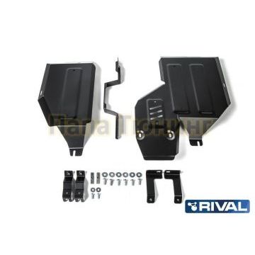 Защита топливного бака + редуктора Rival сталь 2 мм для Mitsubishi Eclipse Cross, V - 1.5T; полный привод 2018-