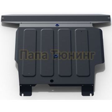 Защита картера + КПП Rival сталь 2 мм для Nissan Almera, V - 1.5 2000-2006